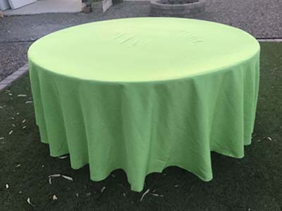 round tablecloths (apple green) - 108