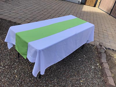 table runners (apple green) - 12 x 108