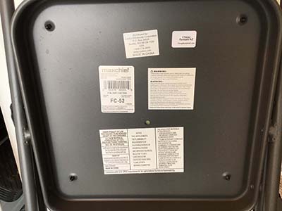 folding chairs (deluxe, padded, gray/black)