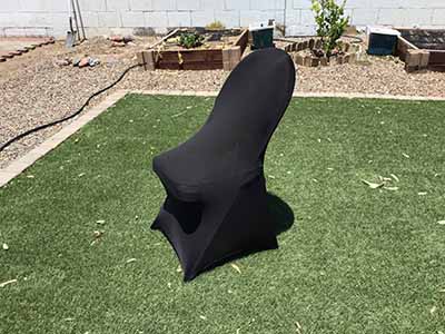 folding chairs (deluxe, padded, gray/black, highback)