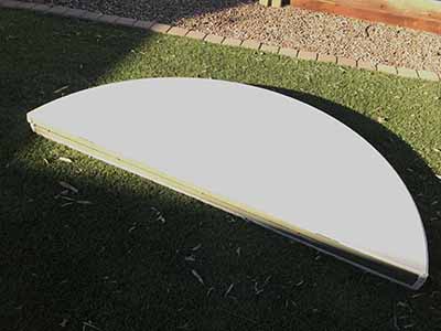 5 foot, 9 inch round tables (bifold)