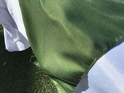 table runners (olive green) - 12 x 108