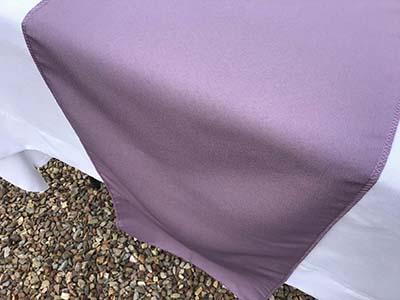 table runners (violet amethyst) - 12 x 108