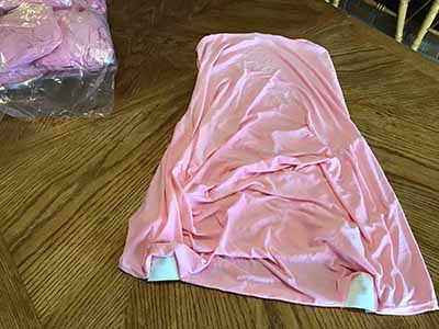 spandex stretch-fitted slip-on chair covers (pink)