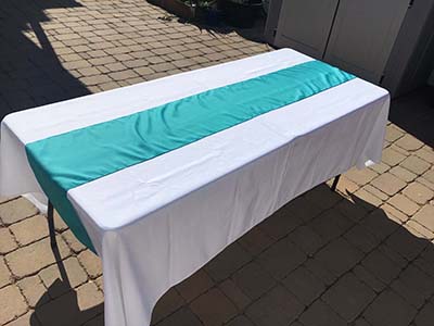 table runners (turquoise) - 12 x 108