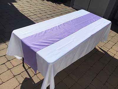 table runners (lavender lilac) - 12 x 108