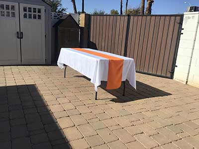 table runners (orange) - 12 x 108