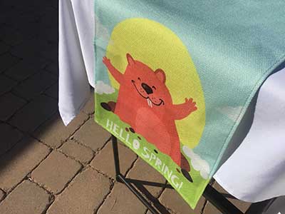 table runners (Happy Groundhog Day/Hello Spring) - 13 x 72