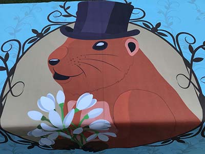 rectangle tablecloths (Groundhog Day) - 60 x 84