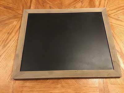 chalk board (22.5 x 18.5) - with chalk