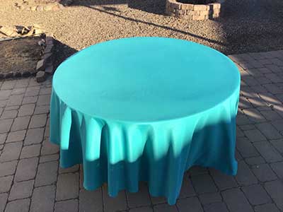 round tablecloths (turquoise) - 108