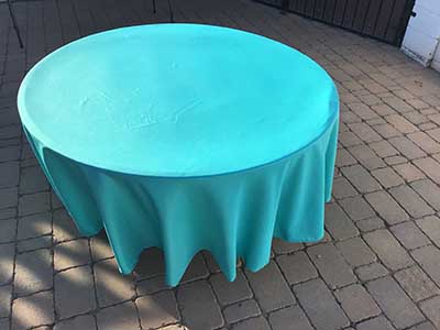 round tablecloths (turquoise) - 108