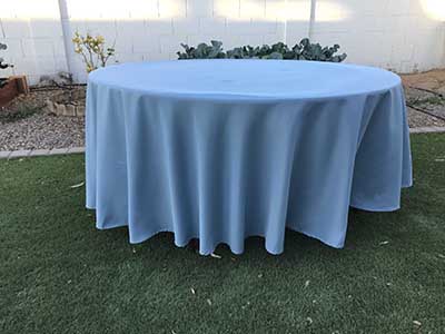 round tablecloths (dusty blue) - 108