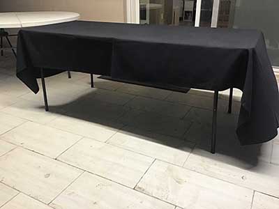rectangle tablecloths (black) - 52 x 114