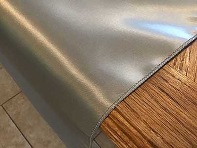 table runners (satin, silver) - 12 x 108