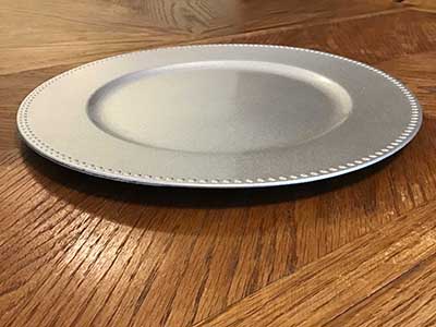 charger plates (silver) - 13