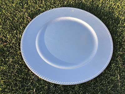 charger plates (silver) - 13