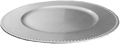 charger plates (silver) - 13