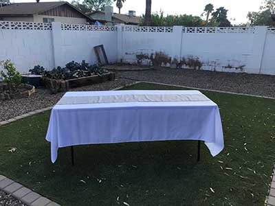 table runners (silver/gray) - 12 x 108