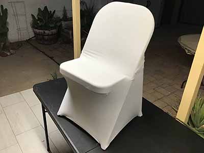 spandex stretch-fitted slip-on chair covers (silver)