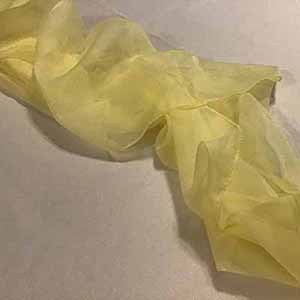 table runners (chiffon, yellow) - 20 x 77