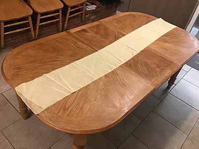 table runners (chiffon, yellow) - 20 x 77