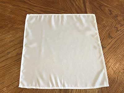 cloth dinner napkins (white) - 17 x 17