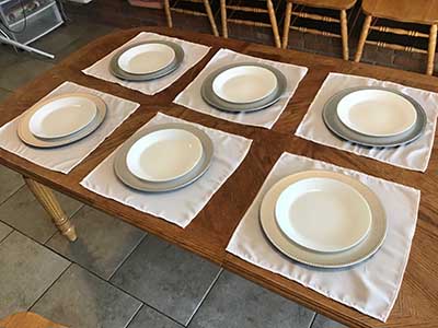 charger plates (silver) - 13