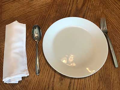 cloth dinner napkins (white) - 17 x 17