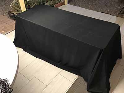 rectangle tablecloths (black) - 90 x 156