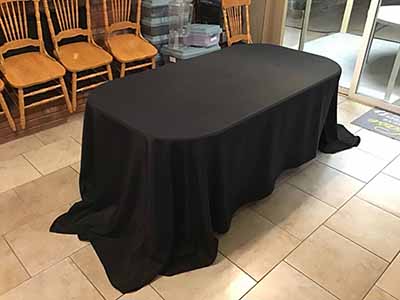 rectangle tablecloths (black) - 90 x 156