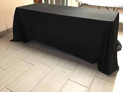 rectangle tablecloths (black) - 90 x 156