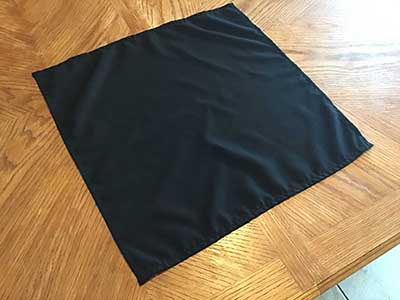 cloth dinner napkins (black) - 20 x 20
