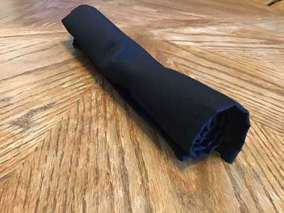 cloth dinner napkins (black) - 20 x 20