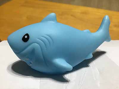 rubber sharks (mini floating bathtub toy)