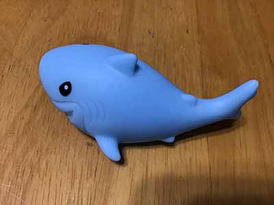 rubber sharks (mini floating bathtub toy)