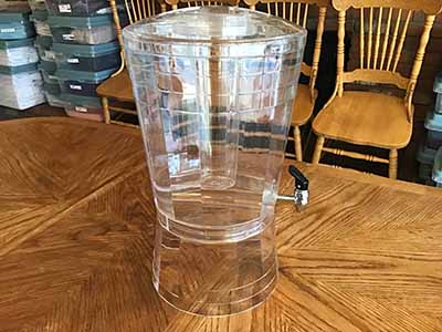 3 gallon beverage dispenser with ice core (acrylic)