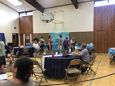 backdrop / tablecloth (fabric, shark) - 72 x 96