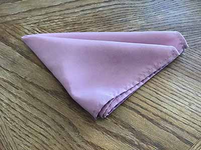cloth dinner napkins (dusty rose/mauve, evening tint) - 17 x 17