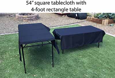 4 foot rectangle tables (adjustable heights)
