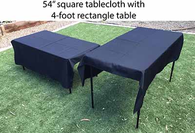 4 foot rectangle tables (adjustable heights)