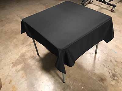 square tablecloths (black) - 54