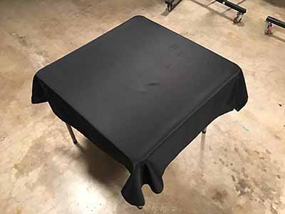 square tablecloths (black) - 54
