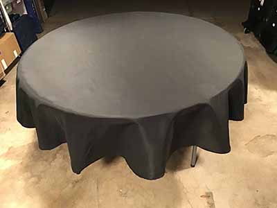 round tablecloths (black) - 90