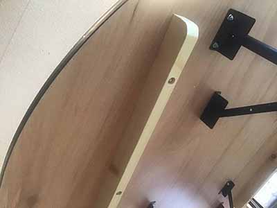 5 foot round tables (wood top)