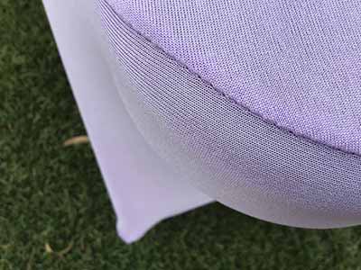 spandex stretch-fitted slip-on chair covers (lavender lilac)