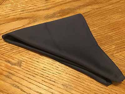 cloth dinner napkins (dark gray) - 18 x 18