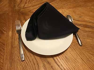 cloth dinner napkins (dark gray) - 18 x 18