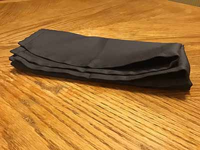 cloth dinner napkins (dark gray) - 18 x 18