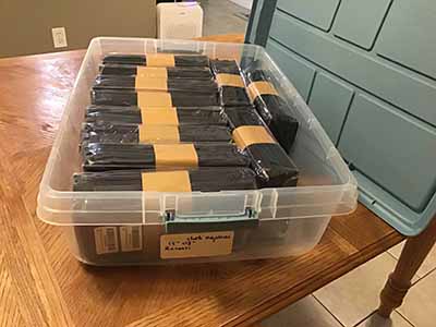 cloth dinner napkins (dark gray) - 18 x 18